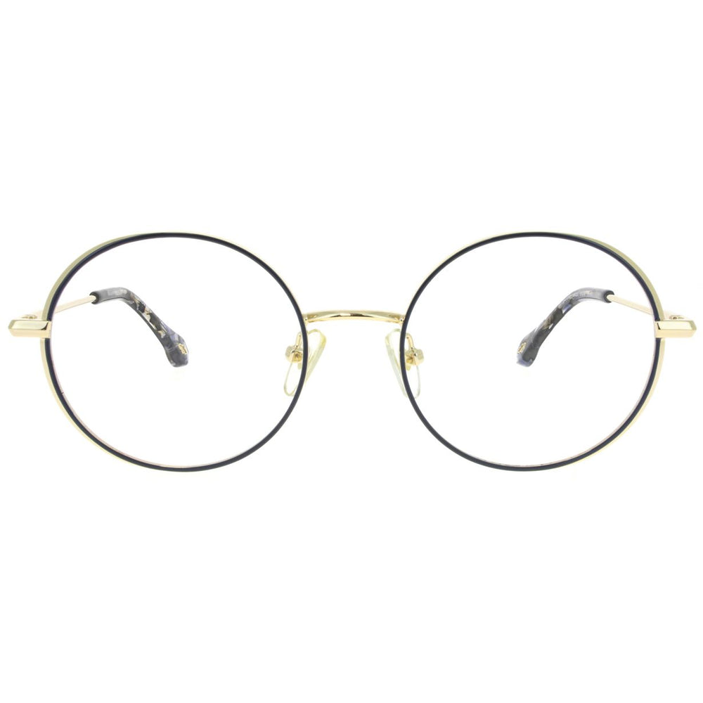 ba&sh BA1066 Bleu Marine et Doré MADO de face - Les Lunettes de Pauline