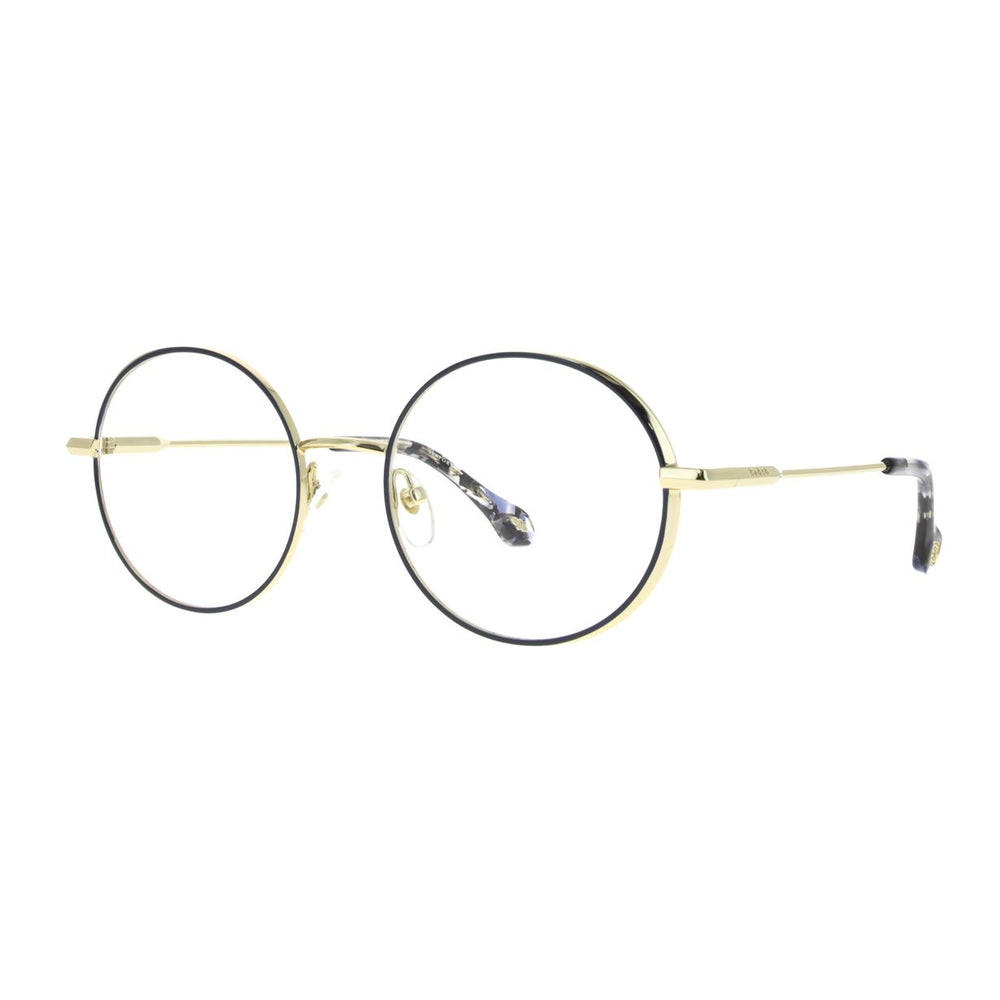 ba&sh BA1066 Bleu Marine et Doré MADO de trois-quarts - Les Lunettes de Pauline