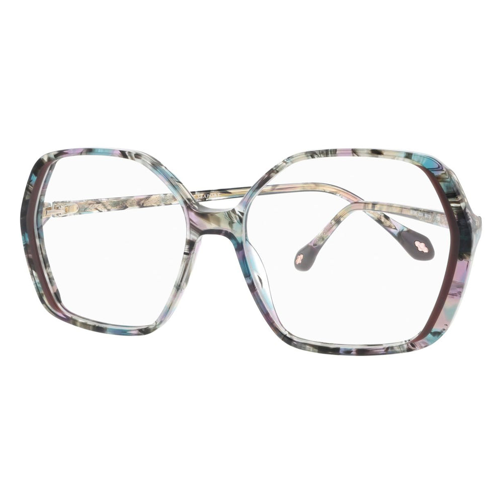 ba&sh BA1068 Écaille Texturée Bleue E534 en détail des branches - Les Lunettes de Pauline