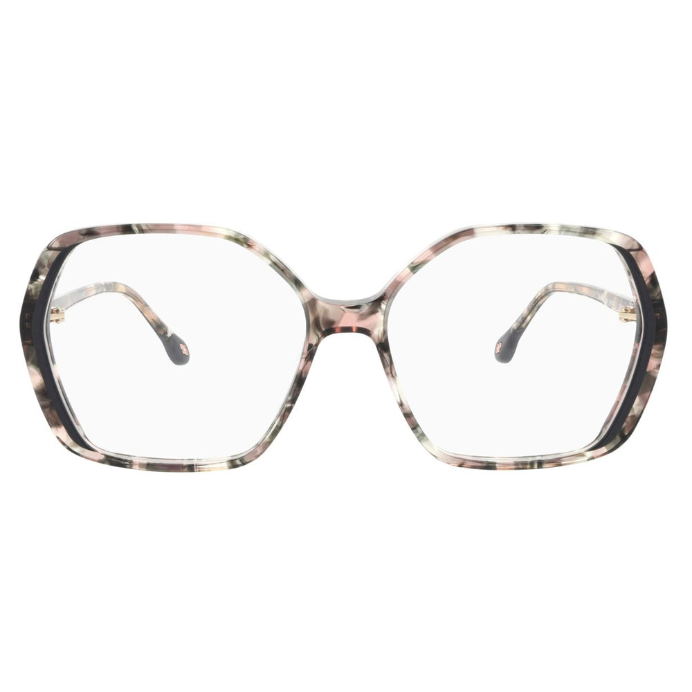 ba&sh BA1068 Écaille Mouchetée Rose et Gris E614 de face - Les Lunettes de Pauline
