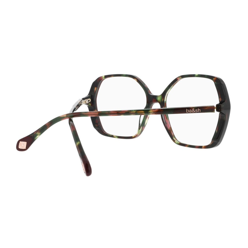 ba&sh BA1068 Écaille Mouchetée Bordeaux E624 en détail des branches - Les Lunettes de Pauline