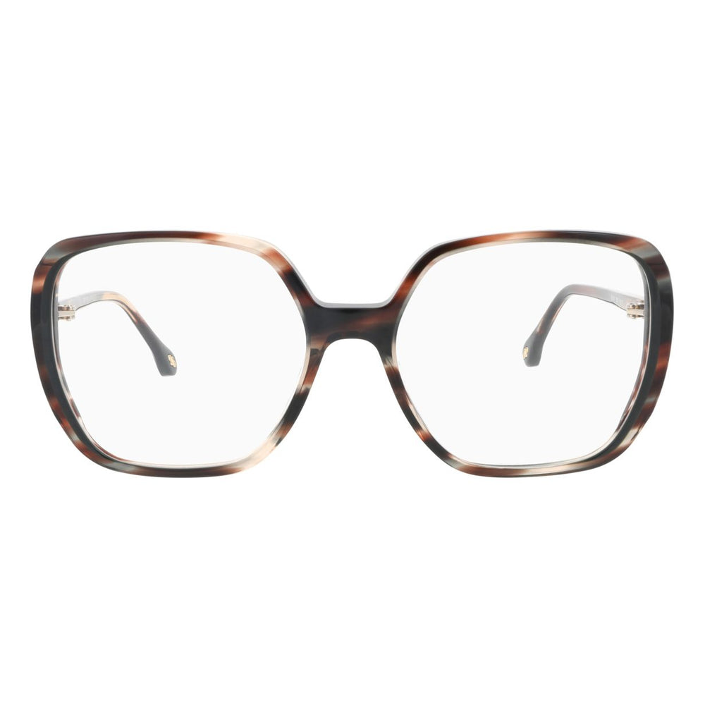 ba&sh BA1069 Écaille Rayée Gris Brun E600 de face - Les Lunettes de Pauline
