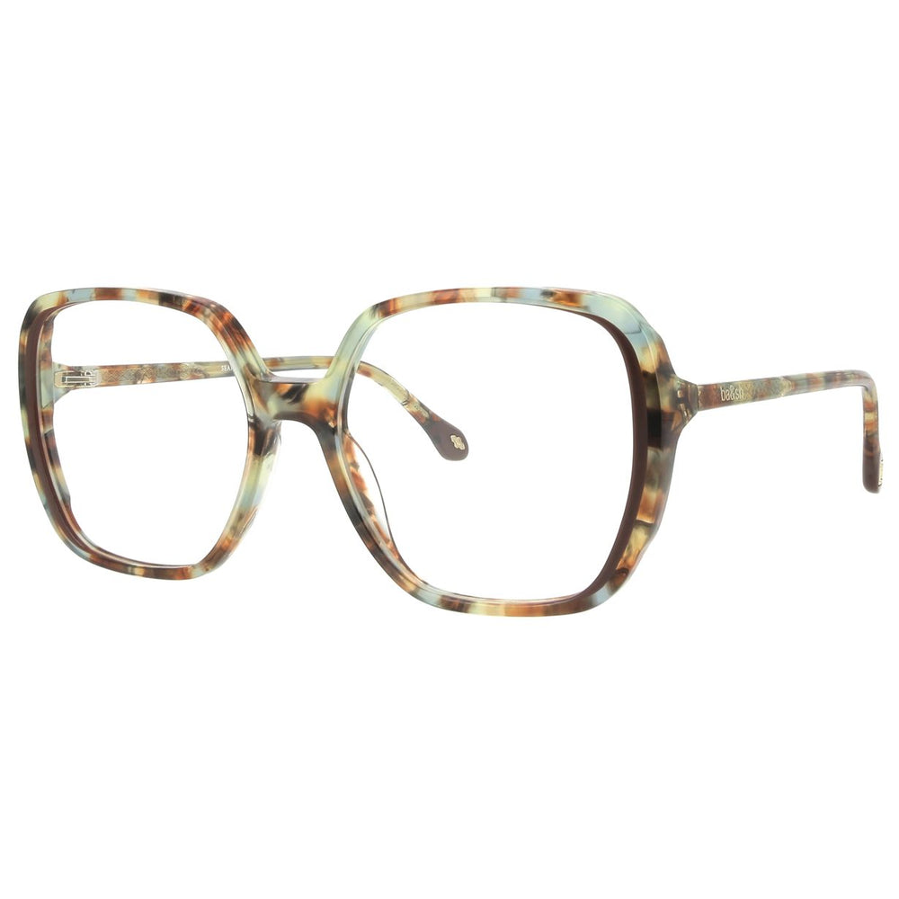ba&sh BA1069 Écaille Mouchetée Vert et Miel E632 de trois-quarts - Les Lunettes de Pauline