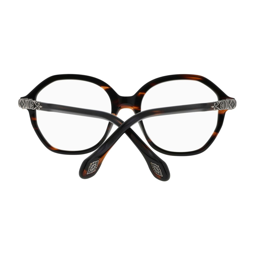 ba&sh BA1073 Écaille Rayée Miel et Brun E119 en détail des branches - Les Lunettes de Pauline