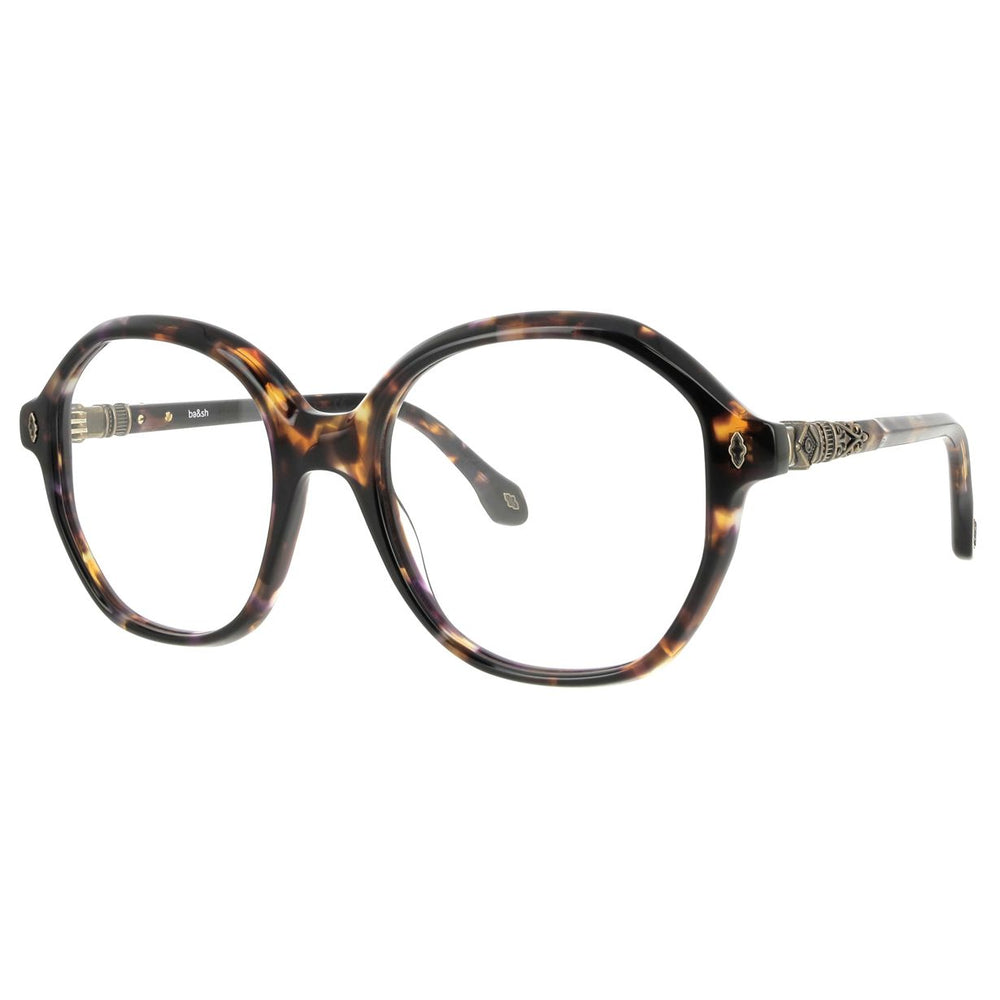 ba&sh BA1073 Écaille Mouchetée Violet E573 de trois-quarts - Les Lunettes de Pauline