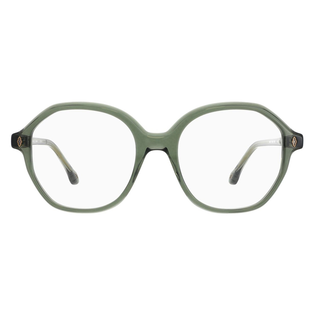 ba&sh BA1073 Vert Translucide VE68 de face - Les Lunettes de Pauline
