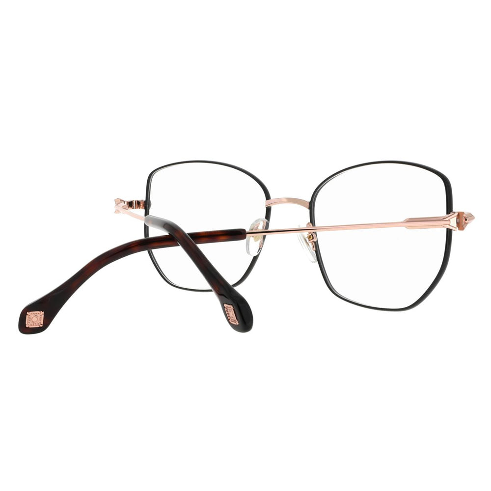 ba&sh BA1075 Brun Foncé et Or Rose BROR en détail des branches - Les Lunettes de Pauline