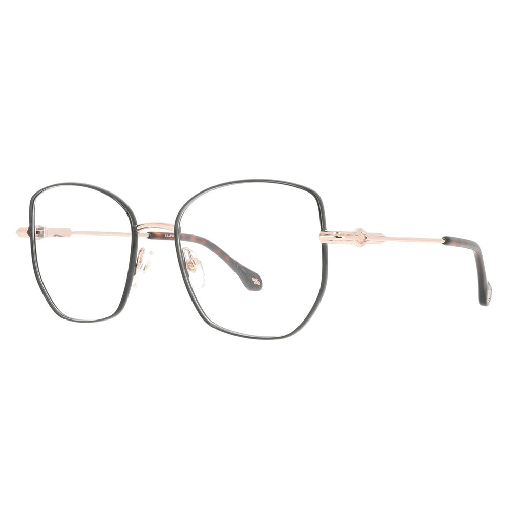 ba&sh BA1075 Brun Foncé et Or Rose BROR de trois-quarts - Les Lunettes de Pauline