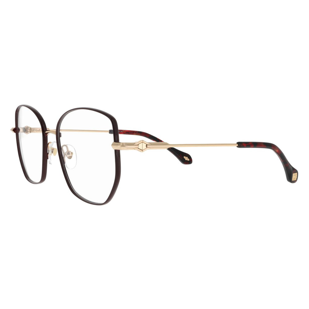 ba&sh BA1075 Bordeaux et Doré BXDO en détail des branches - Les Lunettes de Pauline