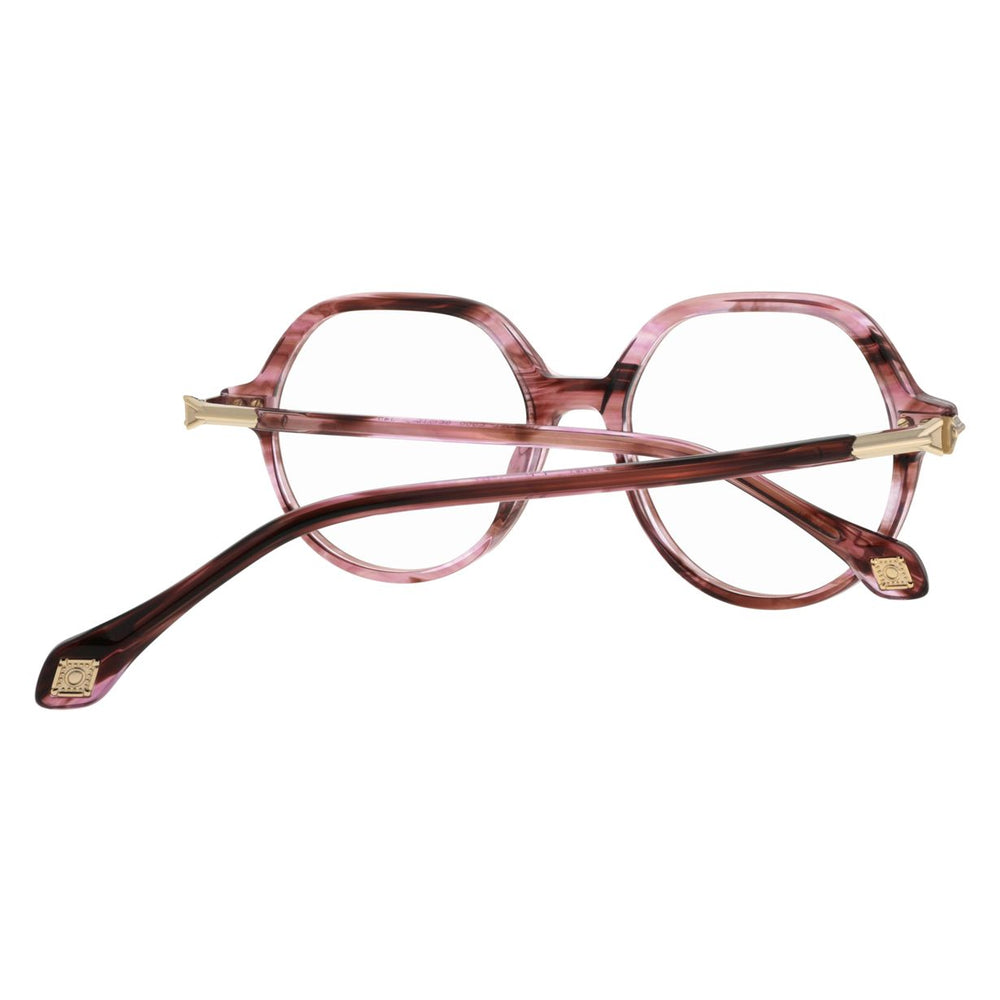 ba&sh BA1077 Cristal Rose Rayé E356 en détail des branches - Les Lunettes de Pauline