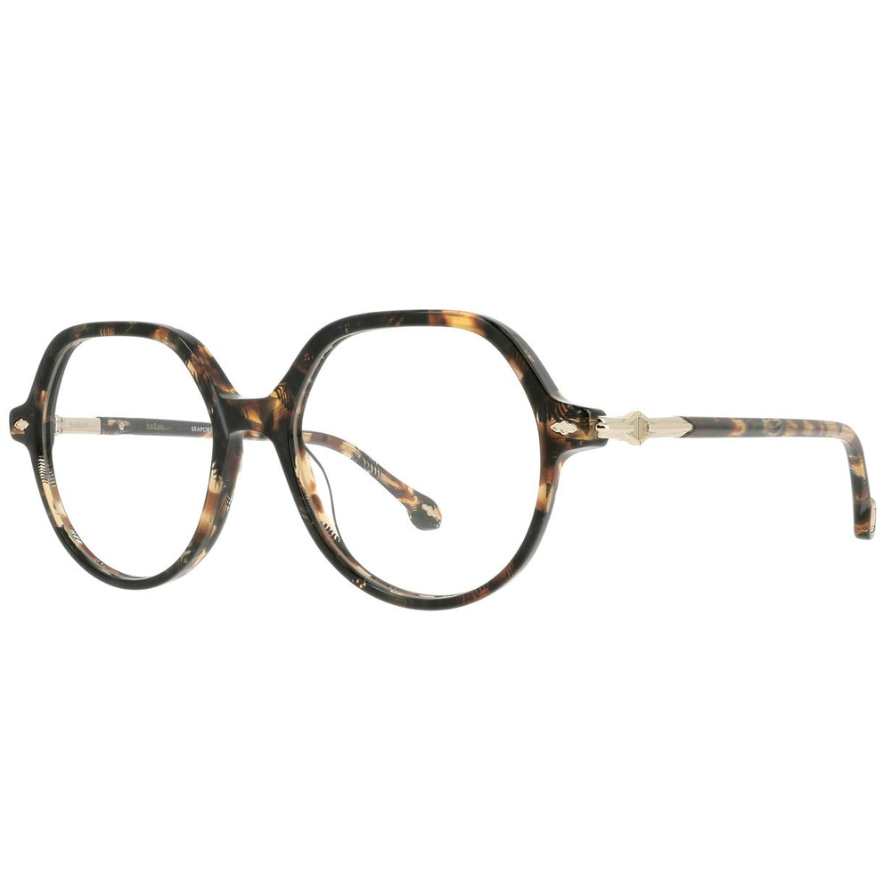 ba&sh BA1077 Écaille Mouchetée Miel E575 de trois-quarts - Les Lunettes de Pauline