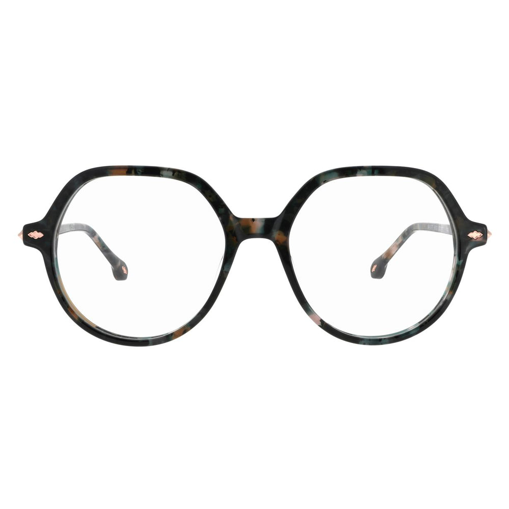 ba&sh BA1077 Écaille Mouchetée Verte E633 de face - Les Lunettes de Pauline