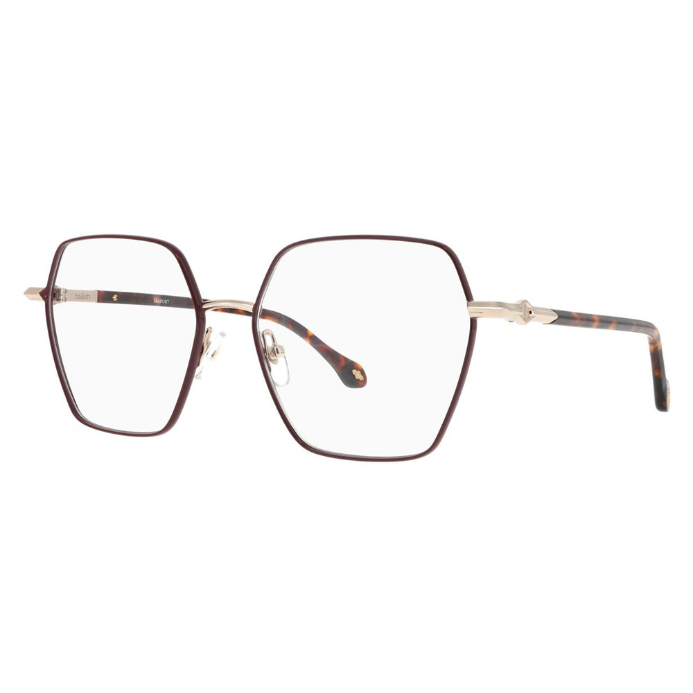 ba&sh BA1078 Bordeaux et Doré BXDO de trois-quarts - Les Lunettes de Pauline