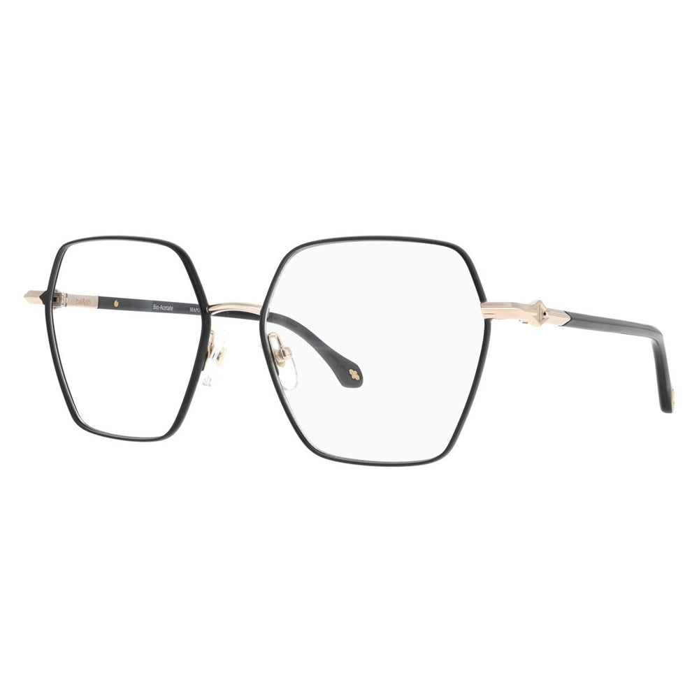 ba&sh BA1078 Noir et Doré NODO de trois-quarts - Les Lunettes de Pauline