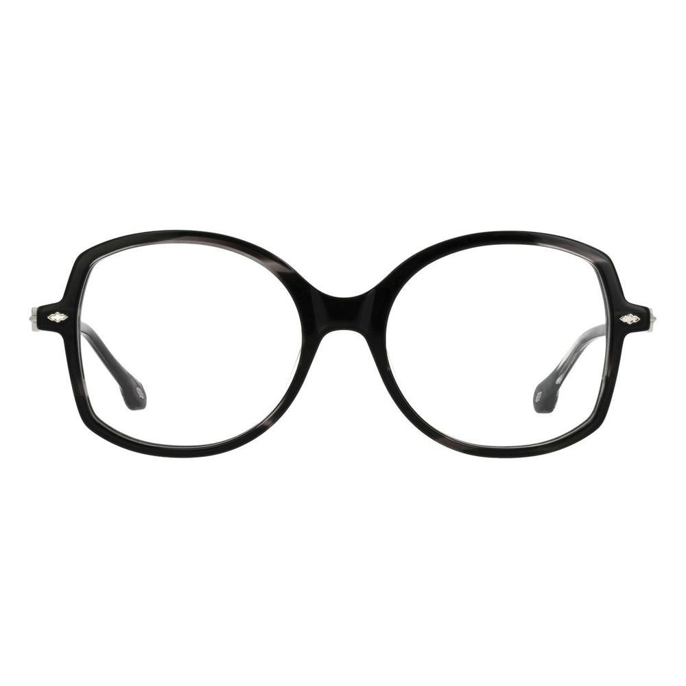ba&sh BA1084 Écaille Rayée Gris E570 de face - Les Lunettes de Pauline