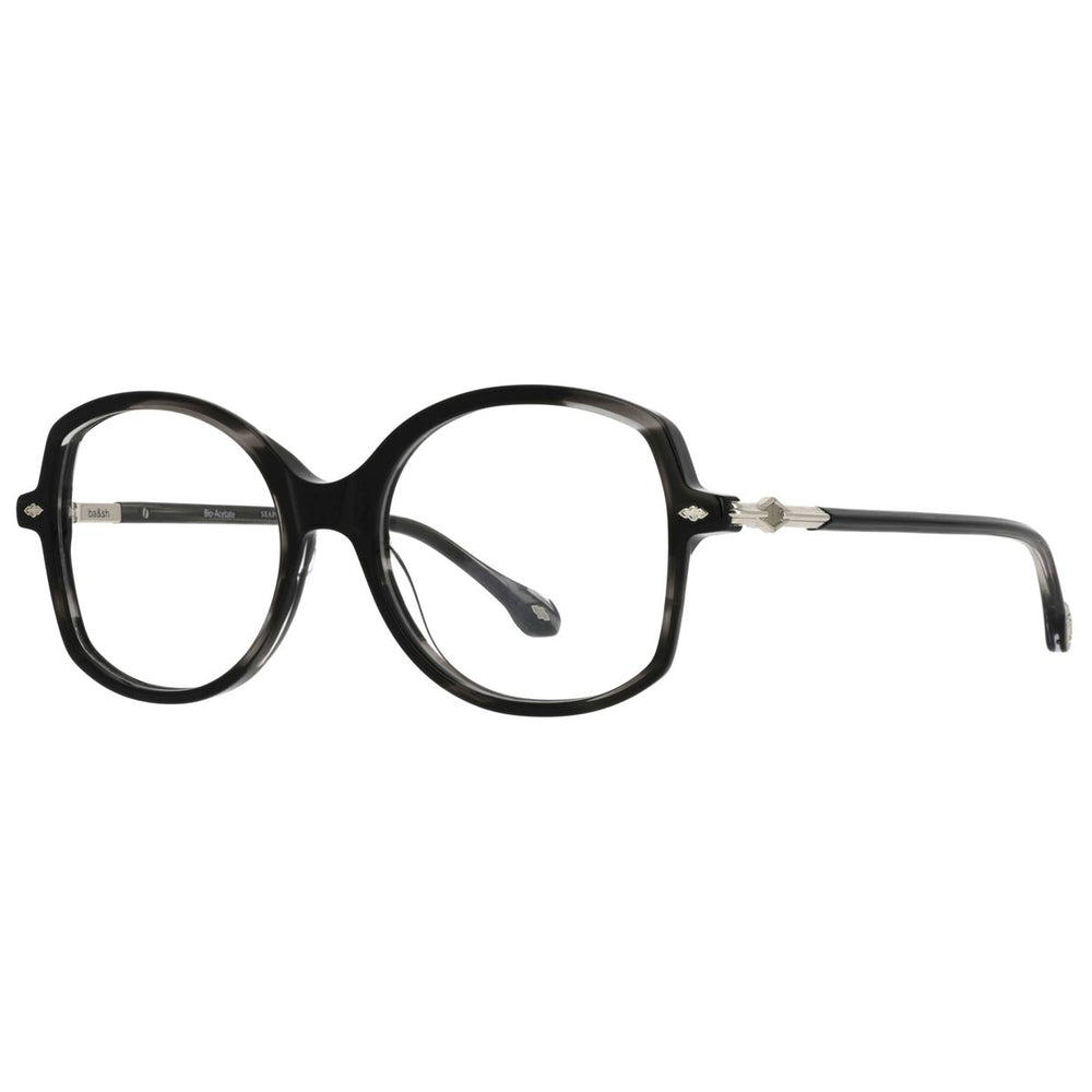 ba&sh BA1084 Écaille Rayée Gris E570 de trois-quarts - Les Lunettes de Pauline