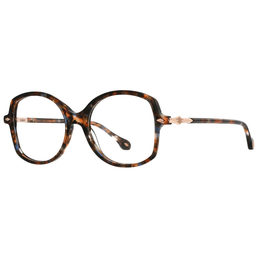 ba&sh BA1084 Écaille Mouchetée Orange et Brun E697 de trois-quarts - Les Lunettes de Pauline