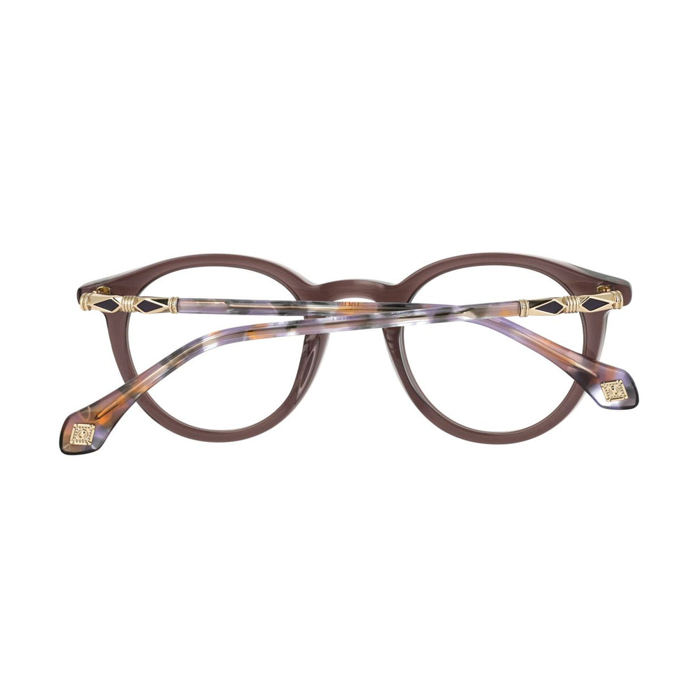 ba&sh BA1087 Cristal Brun Violet BV68 en détail des branches - Les Lunettes de Pauline