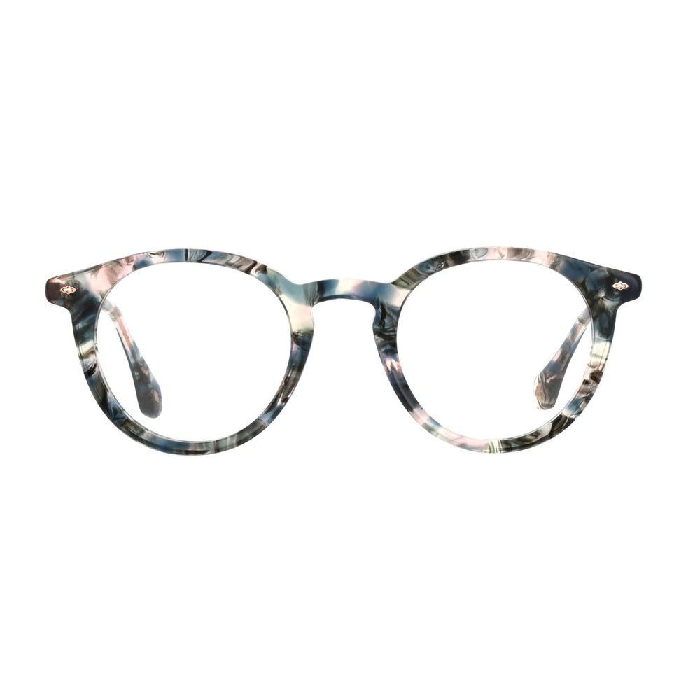 ba&sh BA1087 Écaille Mouchetée Bleu et Rose E682 de face - Les Lunettes de Pauline