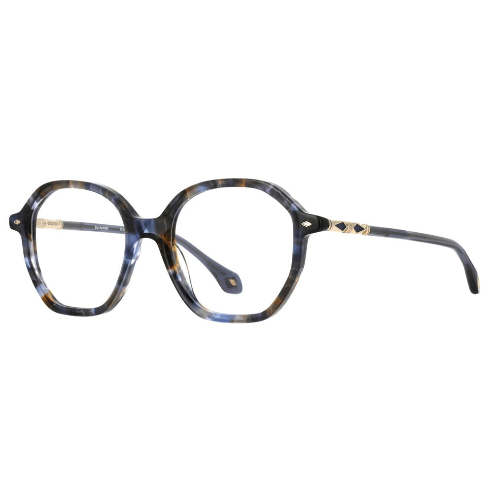 ba&sh BA1088 Écaille Mouchetée Bleue E693 de trois-quarts - Les Lunettes de Pauline
