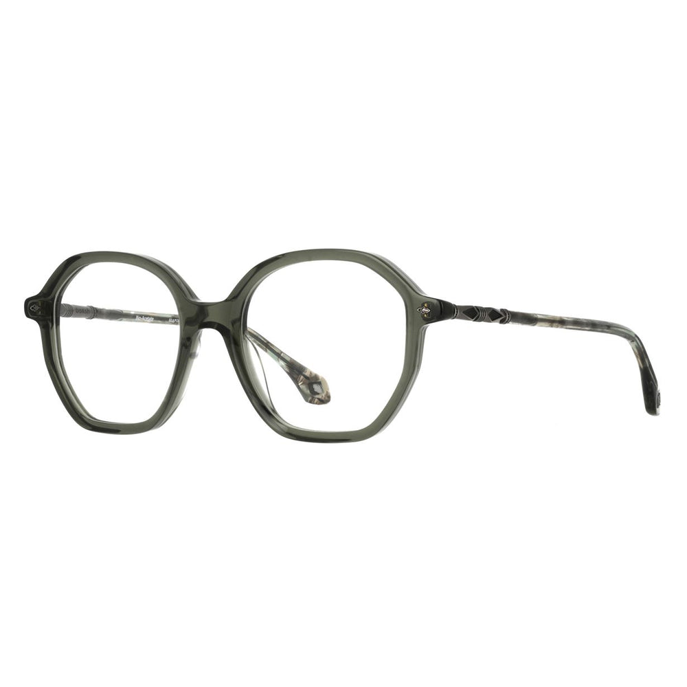 ba&sh BA1088 Vert Translucide VE68 de trois-quarts - Les Lunettes de Pauline