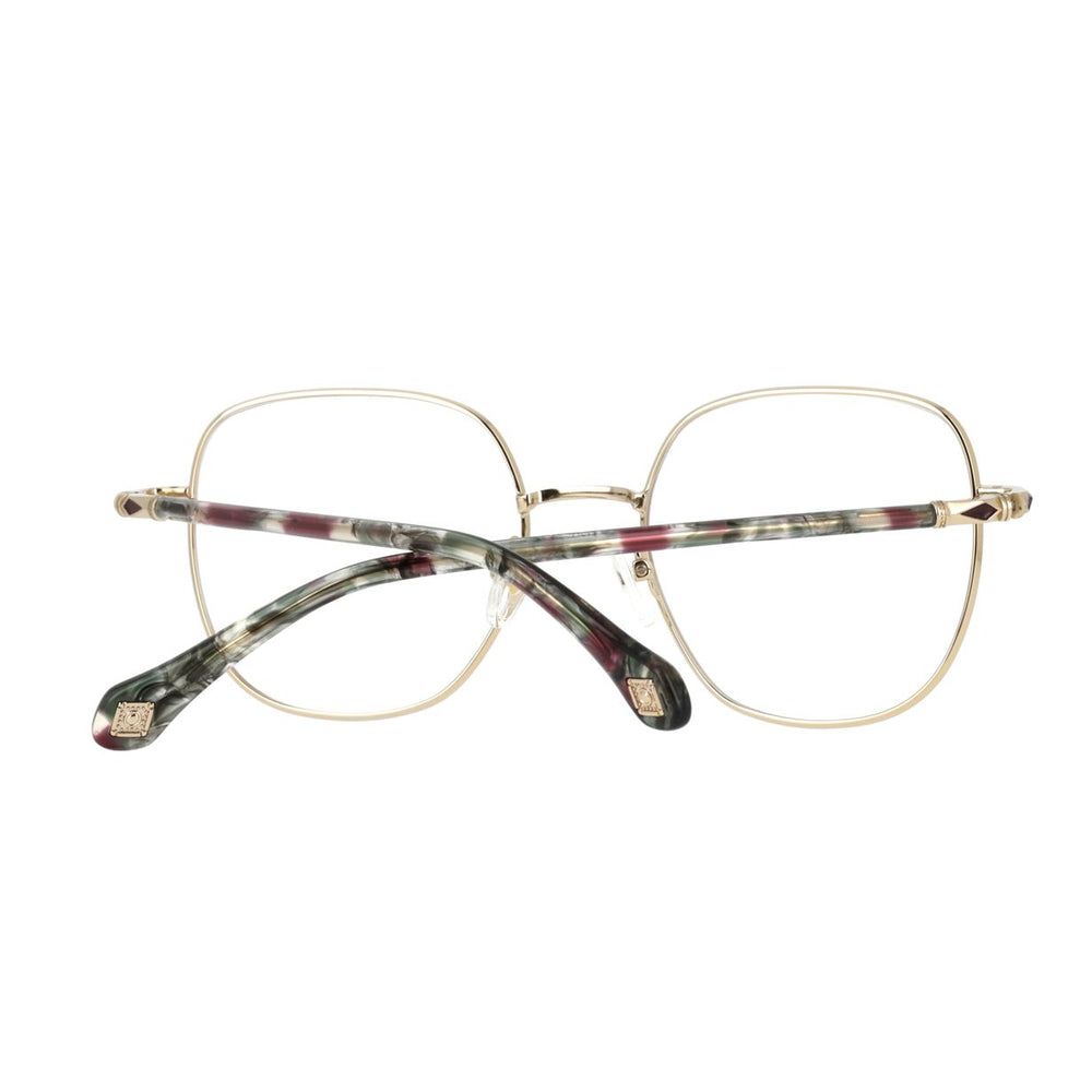 ba&sh BA1089 Bordeaux et Doré BXDO en détail des branches - Les Lunettes de Pauline