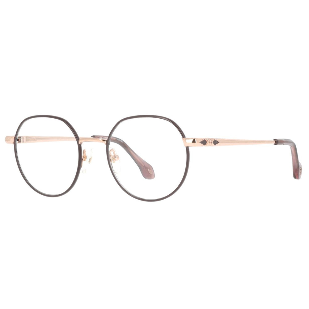 ba&sh BA1091 Brun et Or Rose BROR de trois-quarts - Les Lunettes de Pauline