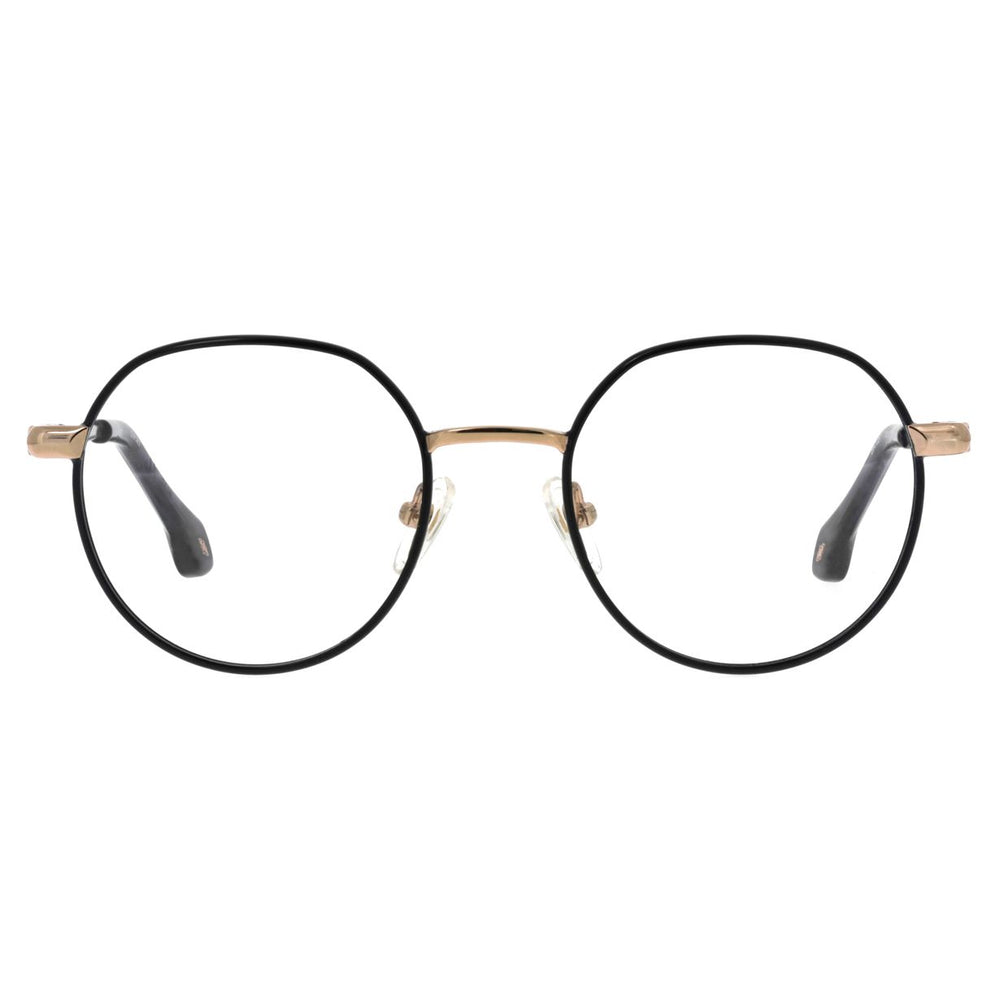 ba&sh BA1091 Bleu Denim et Or Rose DEOR de face - Les Lunettes de Pauline