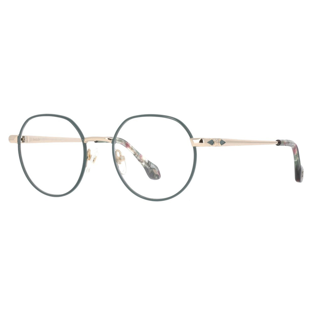 ba&sh BA1091 Vert Foncé et Doré VEDO de trois-quarts - Les Lunettes de Pauline