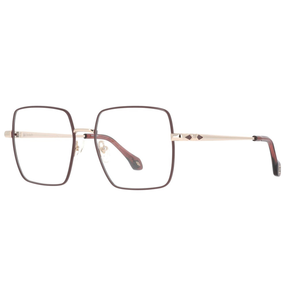 ba&sh BA1092 Bordeaux et Doré BXDO de trois-quarts - Les Lunettes de Pauline