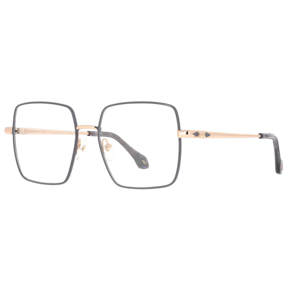 ba&sh BA1092 Gris Mauve et Or Rose GMOR de trois-quarts - Les Lunettes de Pauline