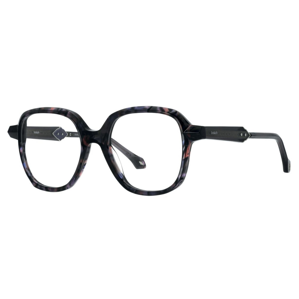 ba&sh BA1094 Écaille Mouchetée Gris Violet E750 de trois-quarts - Les Lunettes de Pauline