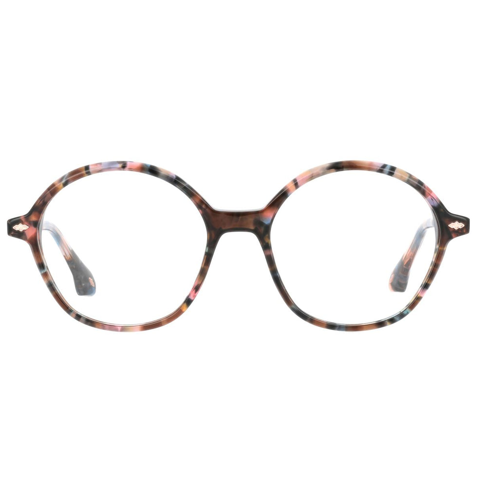 ba&sh BA1100 Écaille Mouchetée Rose et Bleu E796 de face - Les Lunettes de Pauline
