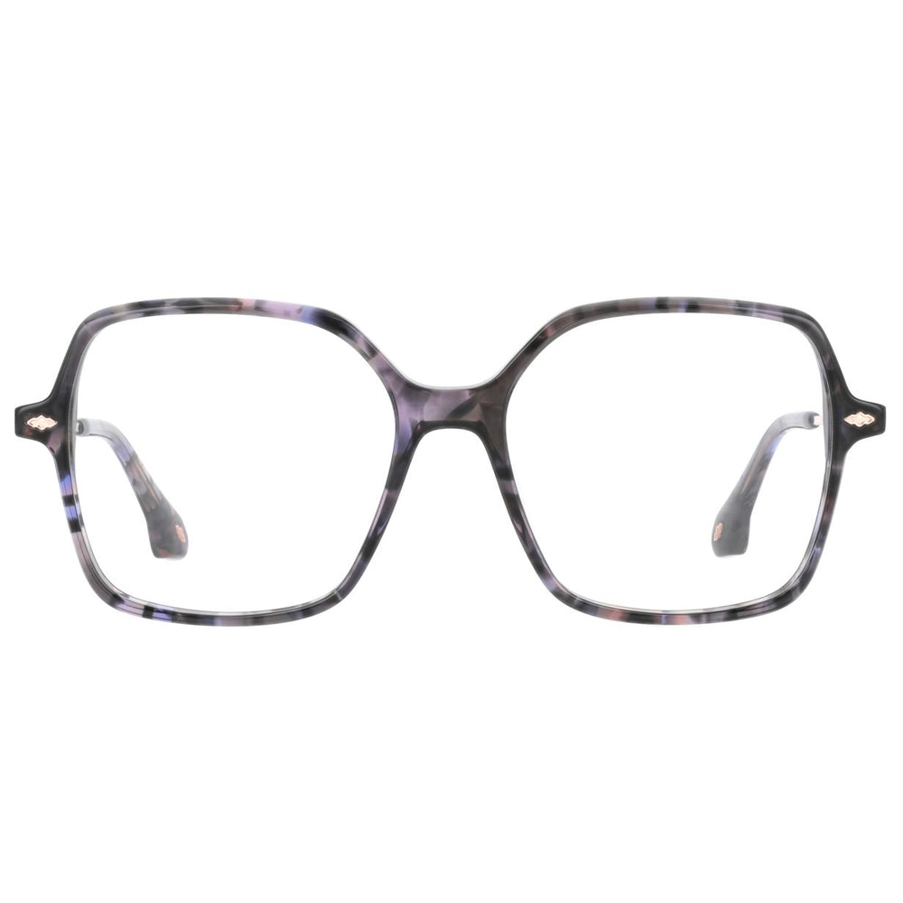 ba&sh BA1101 Écaille Mouchetée Gris Violet E750 de face - Les Lunettes de Pauline