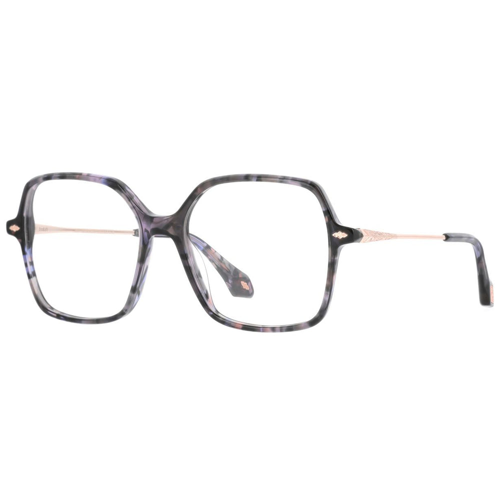 ba&sh BA1101 Écaille Mouchetée Gris Violet E750 de trois-quarts - Les Lunettes de Pauline