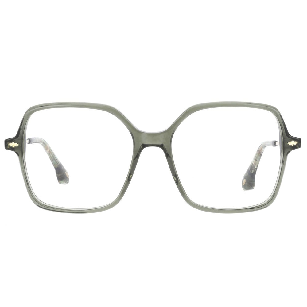 ba&sh BA1101 Vert Translucide VE68 de face - Les Lunettes de Pauline