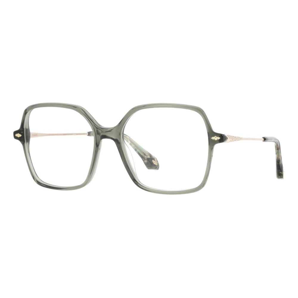 ba&sh BA1101 Vert Translucide VE68 de trois-quarts - Les Lunettes de Pauline