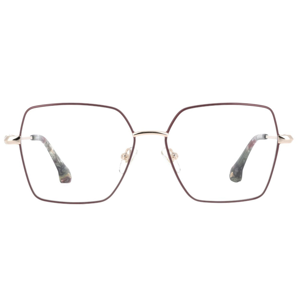 ba&sh BA1102 Bordeaux et Doré BXDO de face - Les Lunettes de Pauline