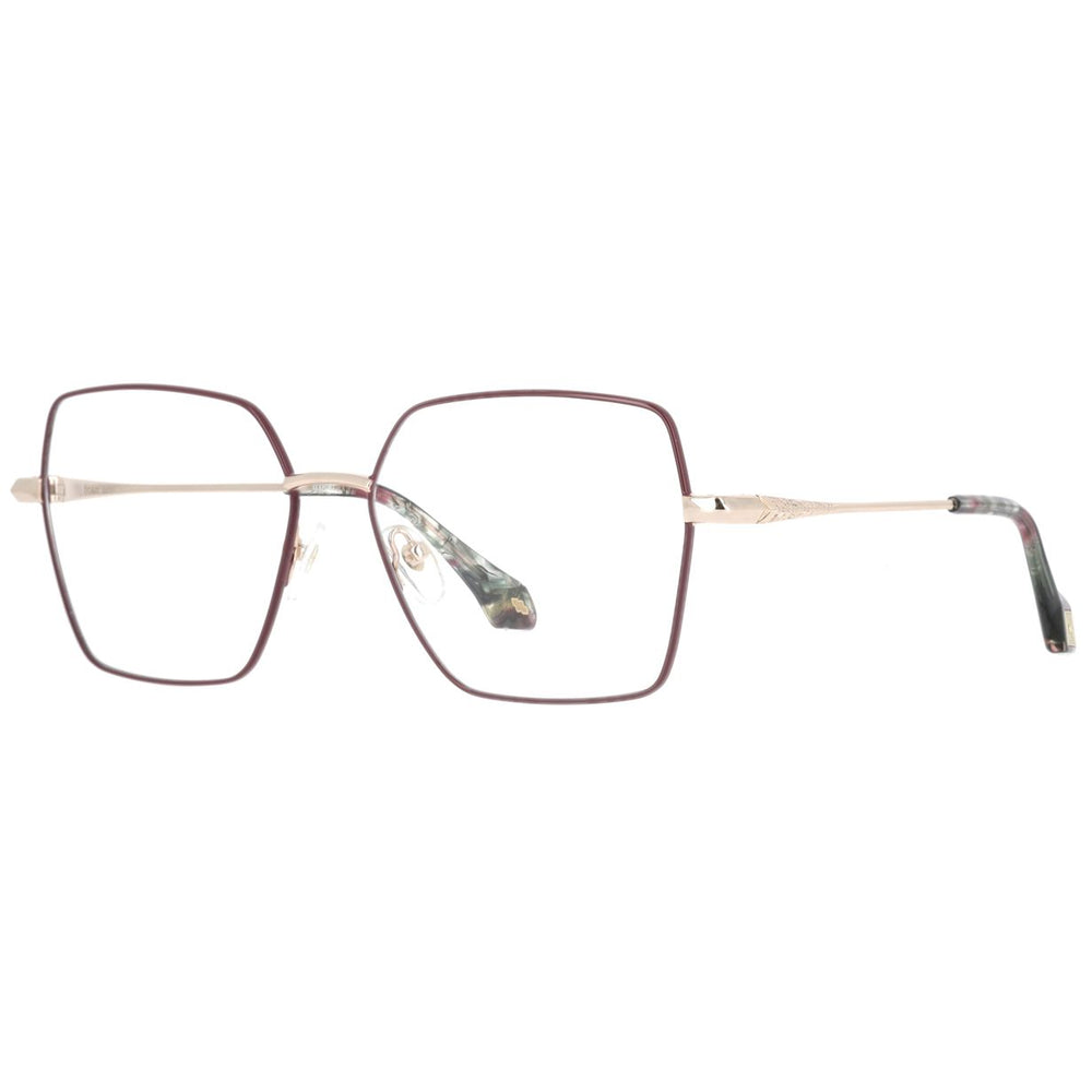 ba&sh BA1102 Bordeaux et Doré BXDO de trois-quarts - Les Lunettes de Pauline