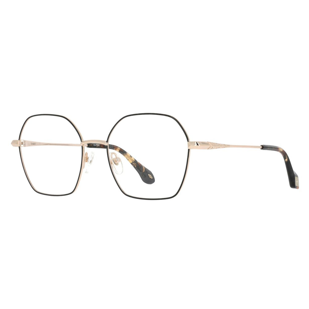 ba&sh BA1103 Noir et Doré NODO de trois-quarts - Les Lunettes de Pauline