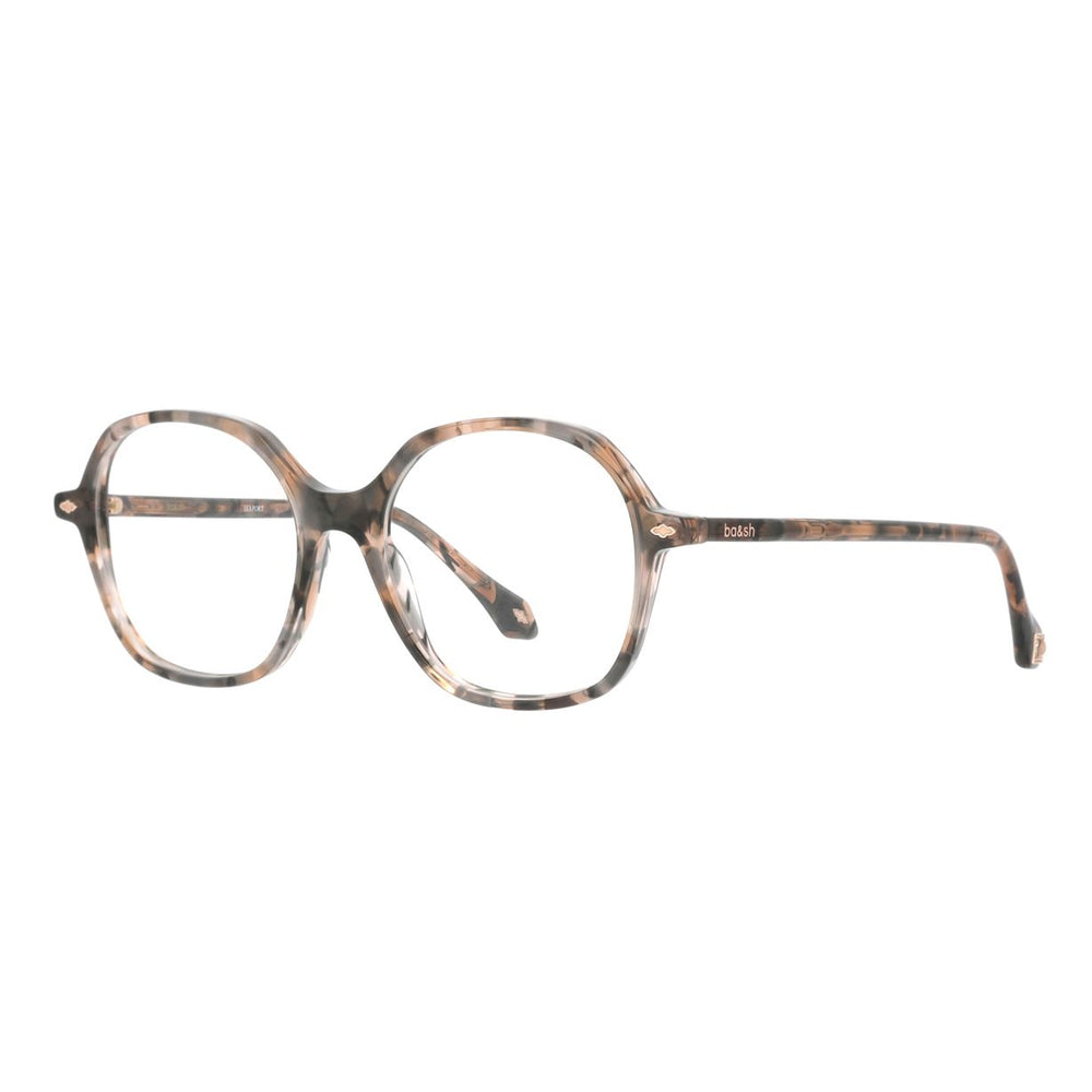 ba&sh BA1108 Écaille Mouchetée Rose et Grise E866 de trois-quarts - Les Lunettes de Pauline