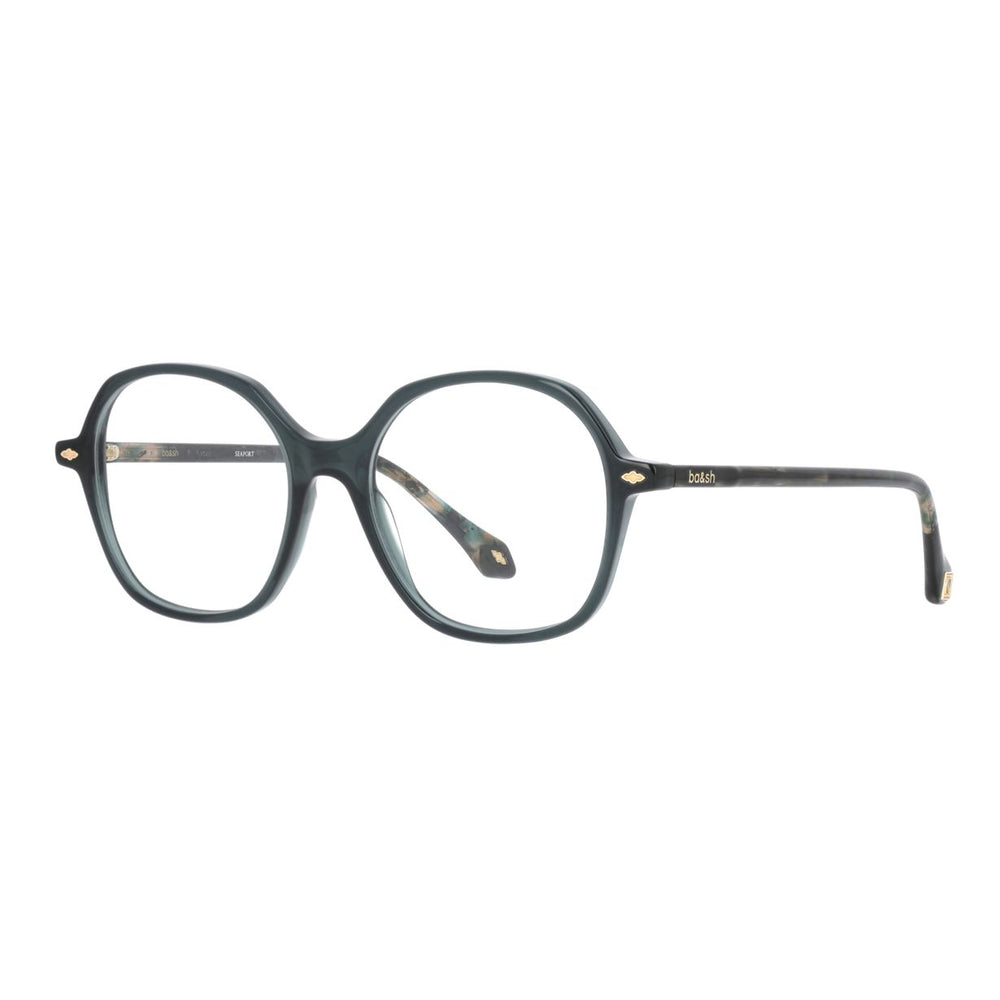 ba&sh BA1108 Cristal Vert Foncé VE69 de trois-quarts - Les Lunettes de Pauline