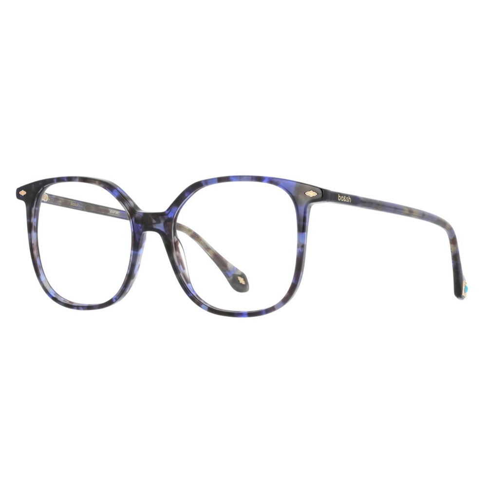 ba&sh BA1109 Écaille Mouchetée Bleue E892 de trois-quarts - Les Lunettes de Pauline