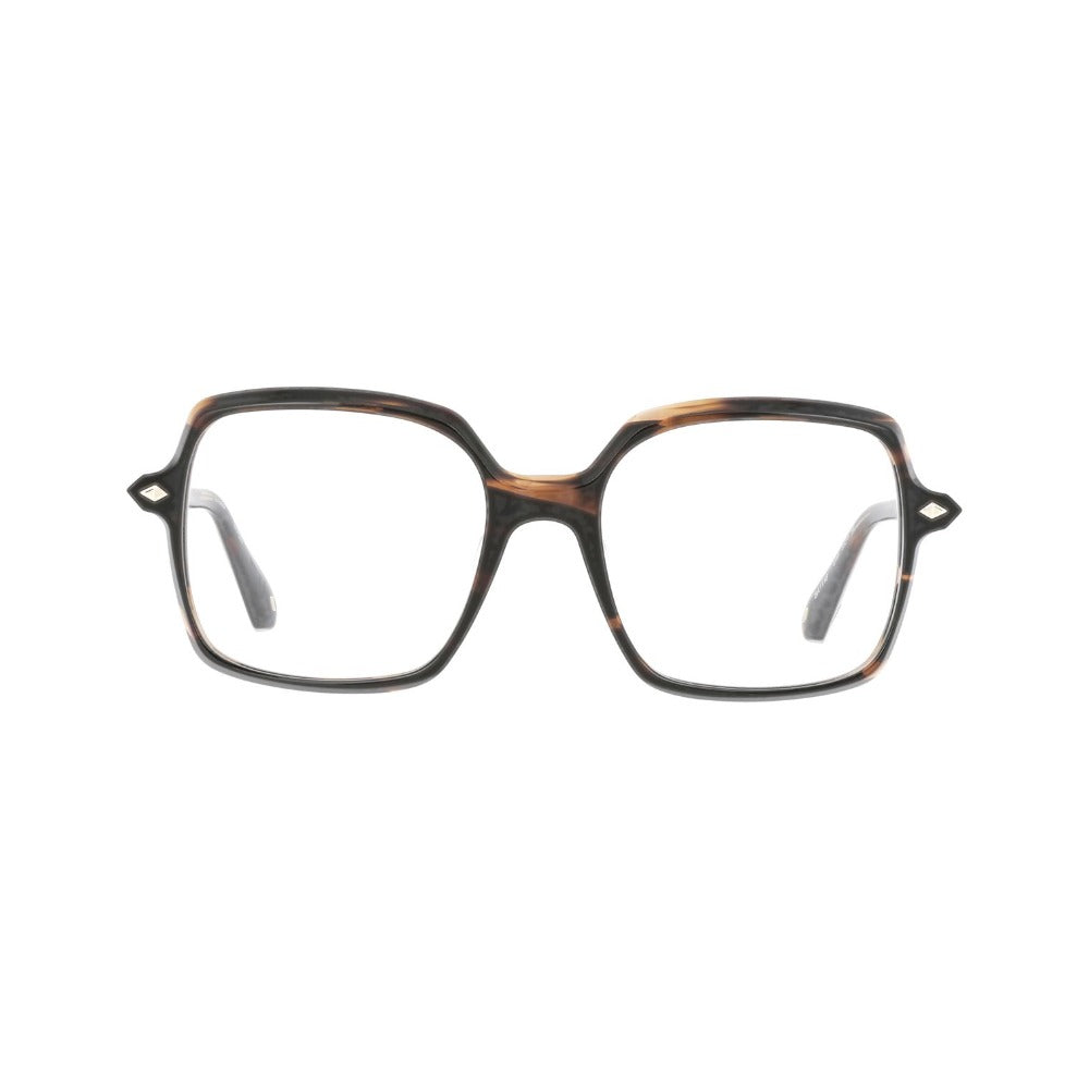 ba&sh BA1118 Écaille Rayée Miel et Brun E119 de face - Les Lunettes de Pauline