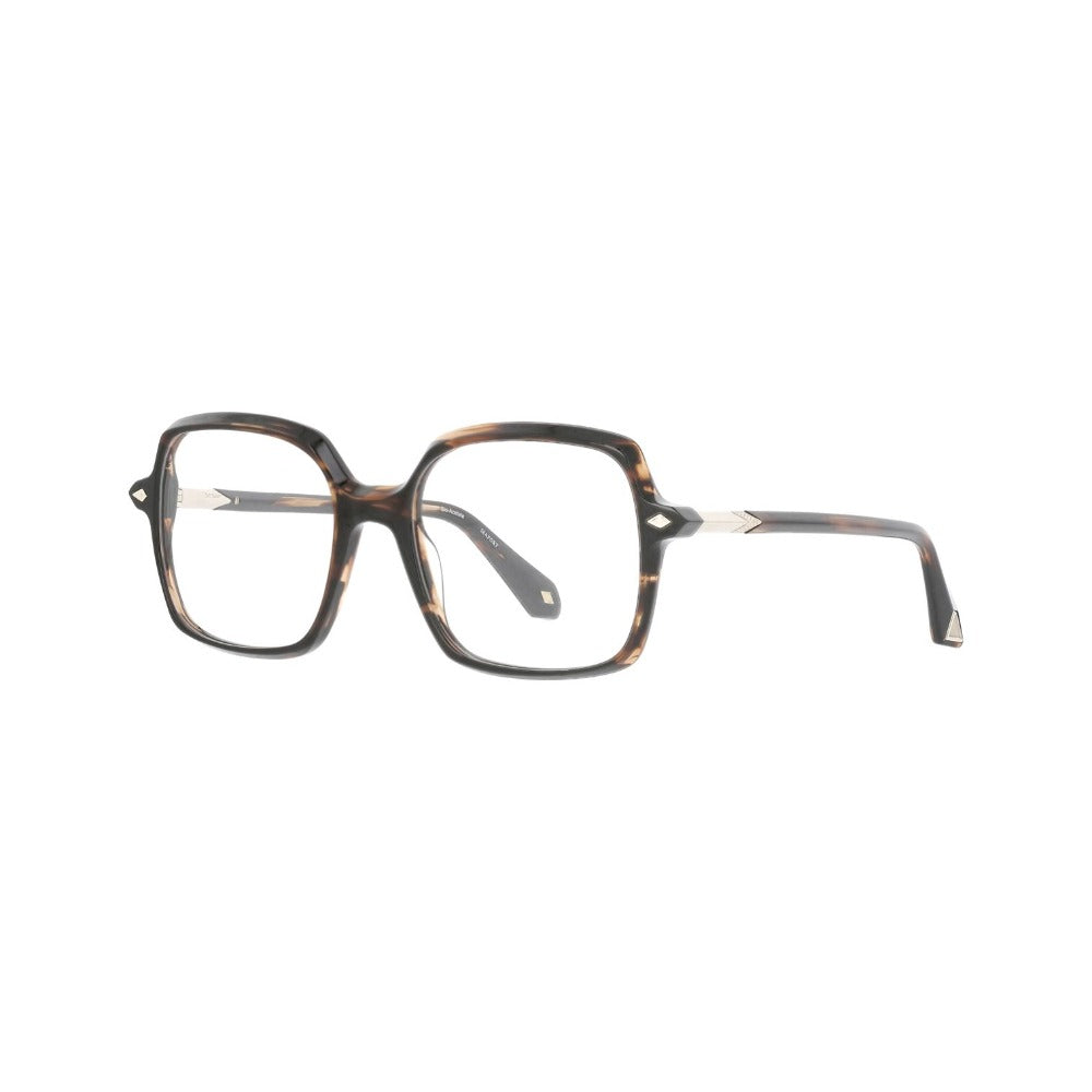 ba&sh BA1118 Écaille Rayée Miel et Brun E119 de trois-quarts - Les Lunettes de Pauline