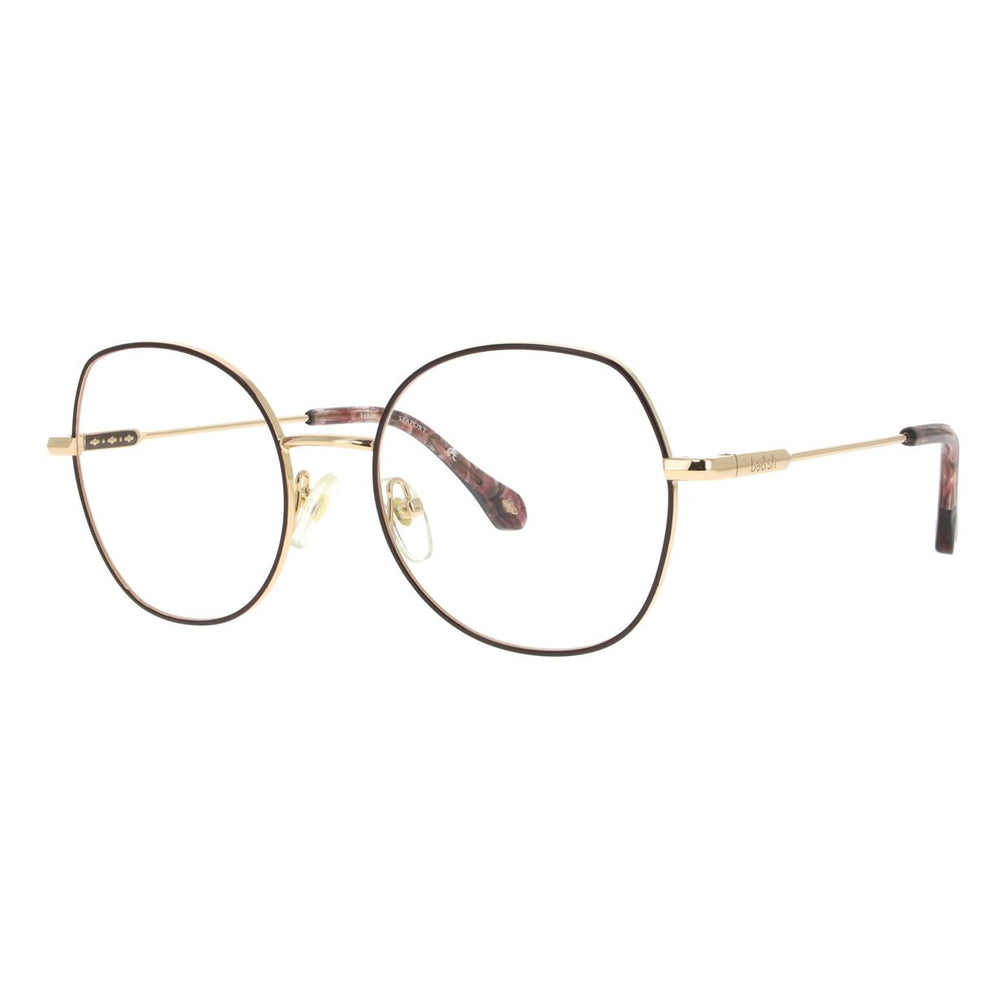 ba&sh BA2002 Bordeaux et Or Rose BXOR de trois-quarts - Les Lunettes de Pauline