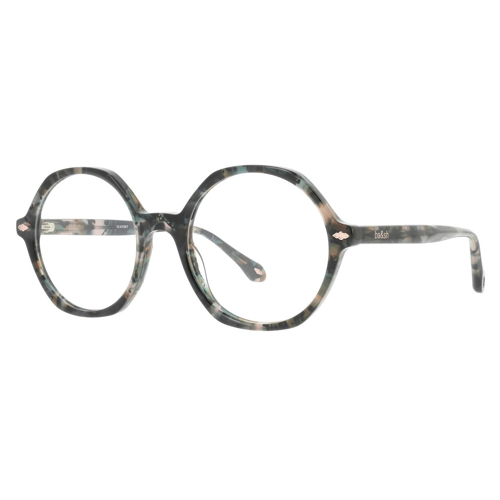 ba&sh BA2006 Écaille Mouchetée Verte E633 de trois-quarts - Les Lunettes de Pauline
