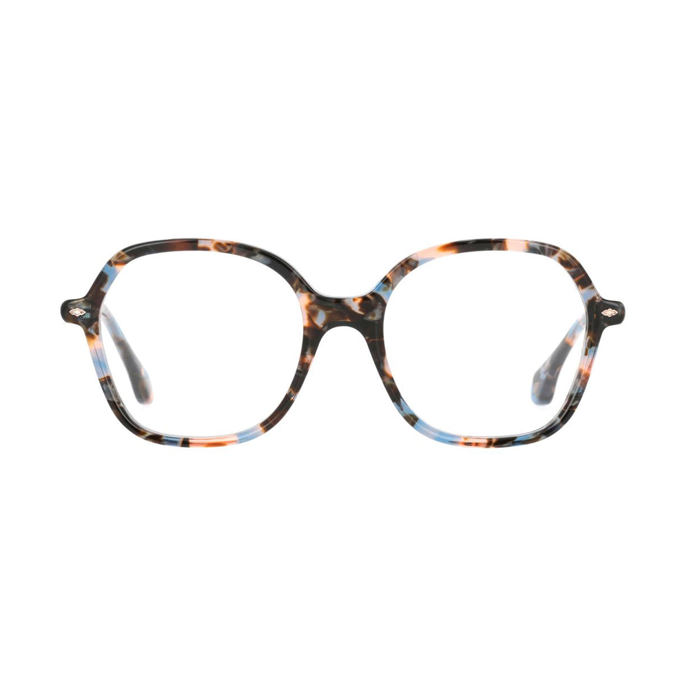 ba&sh BA2010 Écaille Mouchetée Rose et Bleu E416 de face - Les Lunettes de Pauline
