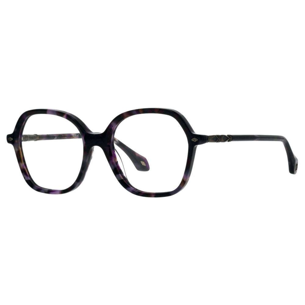 ba&sh BA2010 Écaille Mouchetée Violet E714 de trois-quarts - Les Lunettes de Pauline