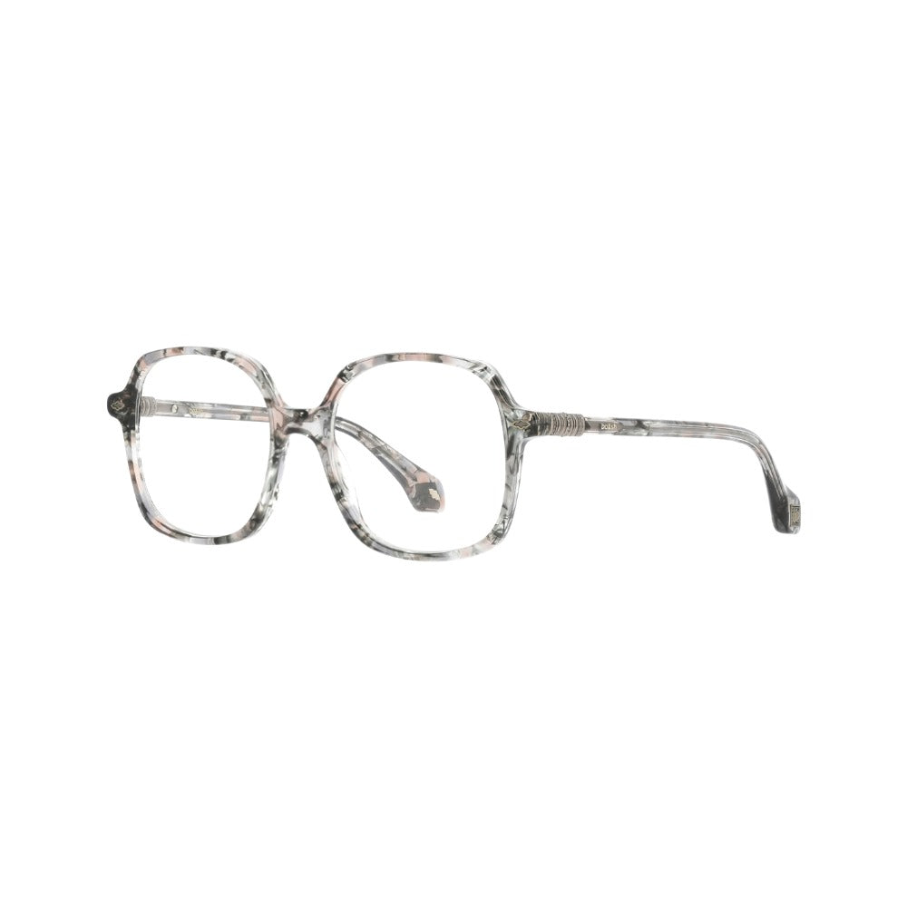 ba&sh BA2016 Écaille Grise Rayée E299 de trois-quarts - Les Lunettes de Pauline